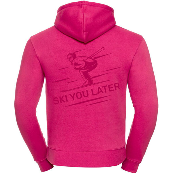 Kapuzensweater Skier pink edition