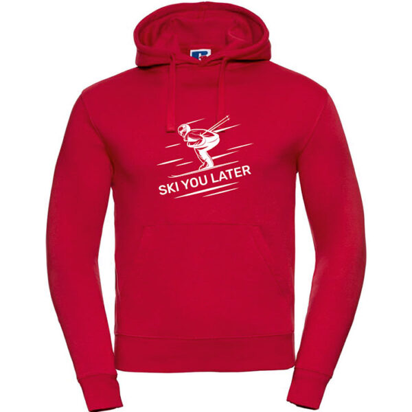 Kapuzensweater Skier red edition
