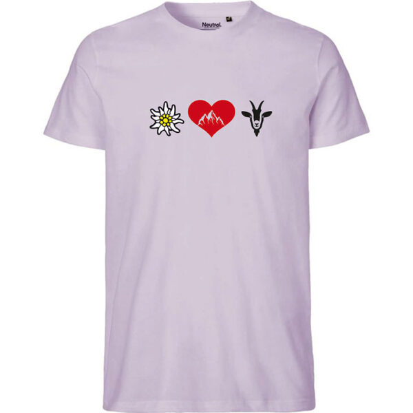 T-Shirt Bergliebe Flieder Herren