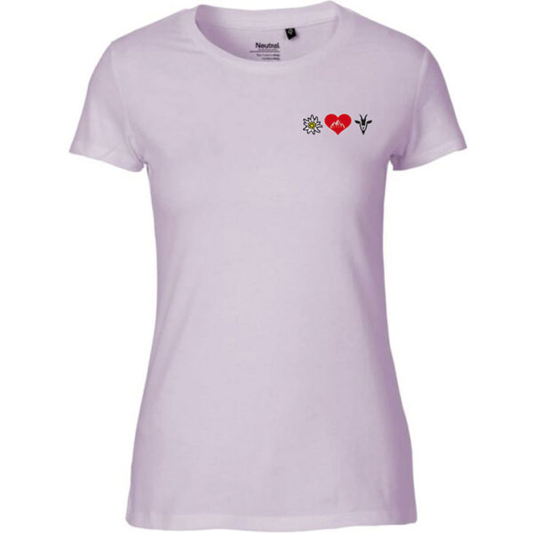T-Shirt Bergliebe Flieder Damen