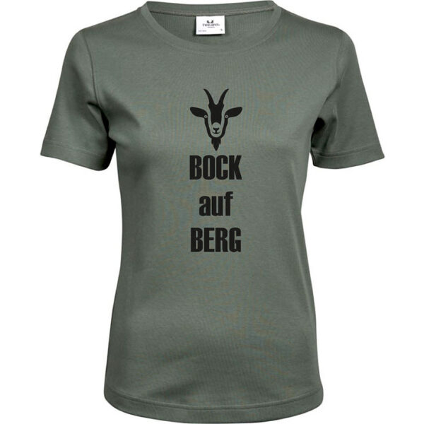 T-Shirt Bock auf Berg Forest Damen